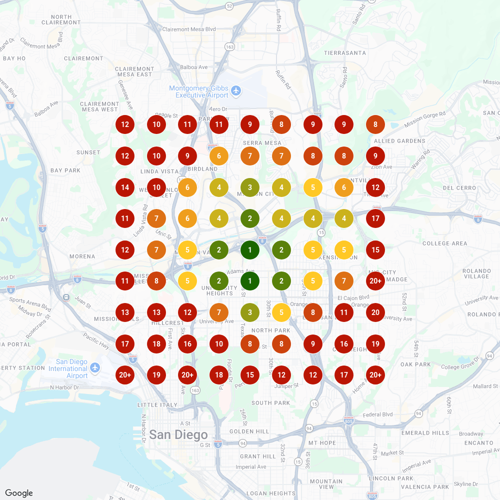 Mission Valley grid scan, dispensary near me