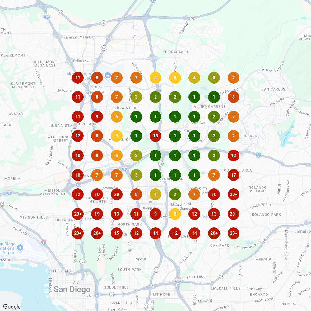 Mission Valley grid scan, dispensary near me