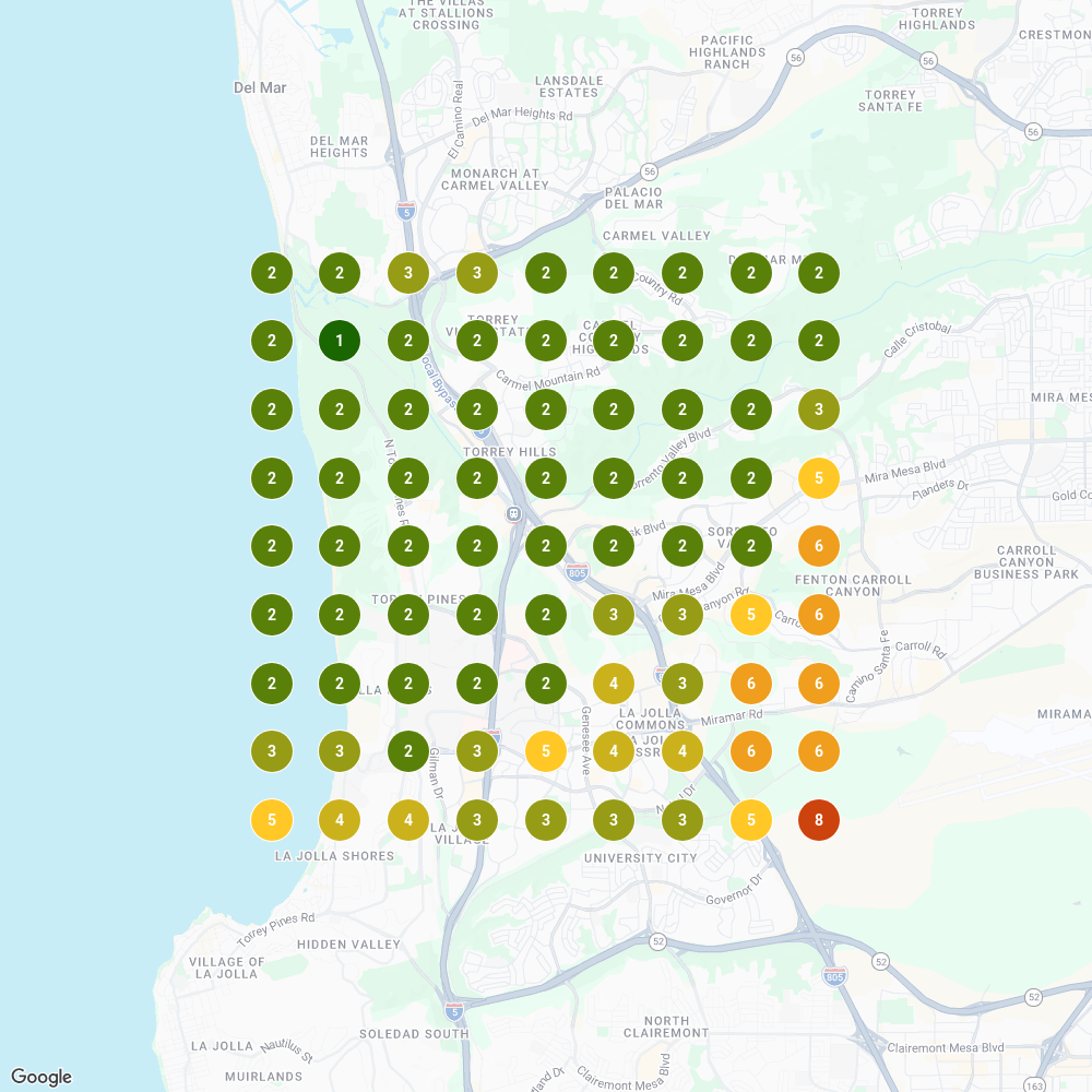 Sorrento Valley grid scan, dispensary near me