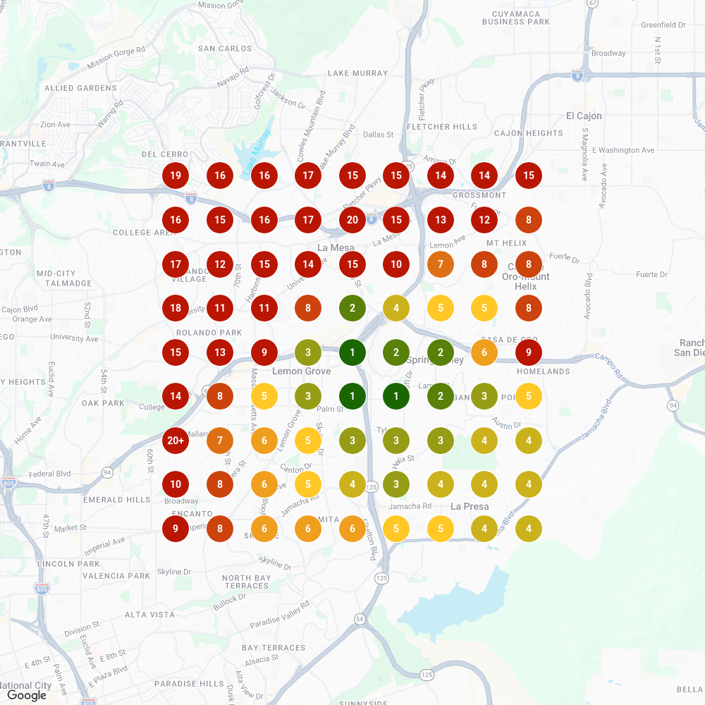 Lemon Grove grid scan, dispensary near me